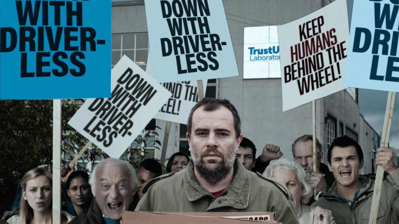 From the self-driving frontlines: Boris the AI Ford Mondeo joins the anti-self-driving car protest