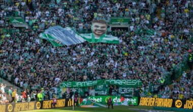 Green Brigade tribute to James Forrest
