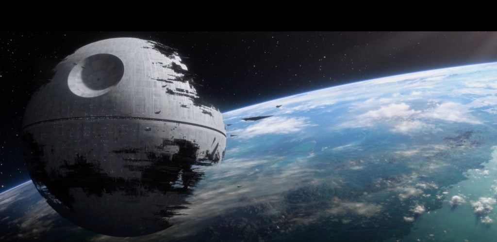 Second Death Star above Endor
