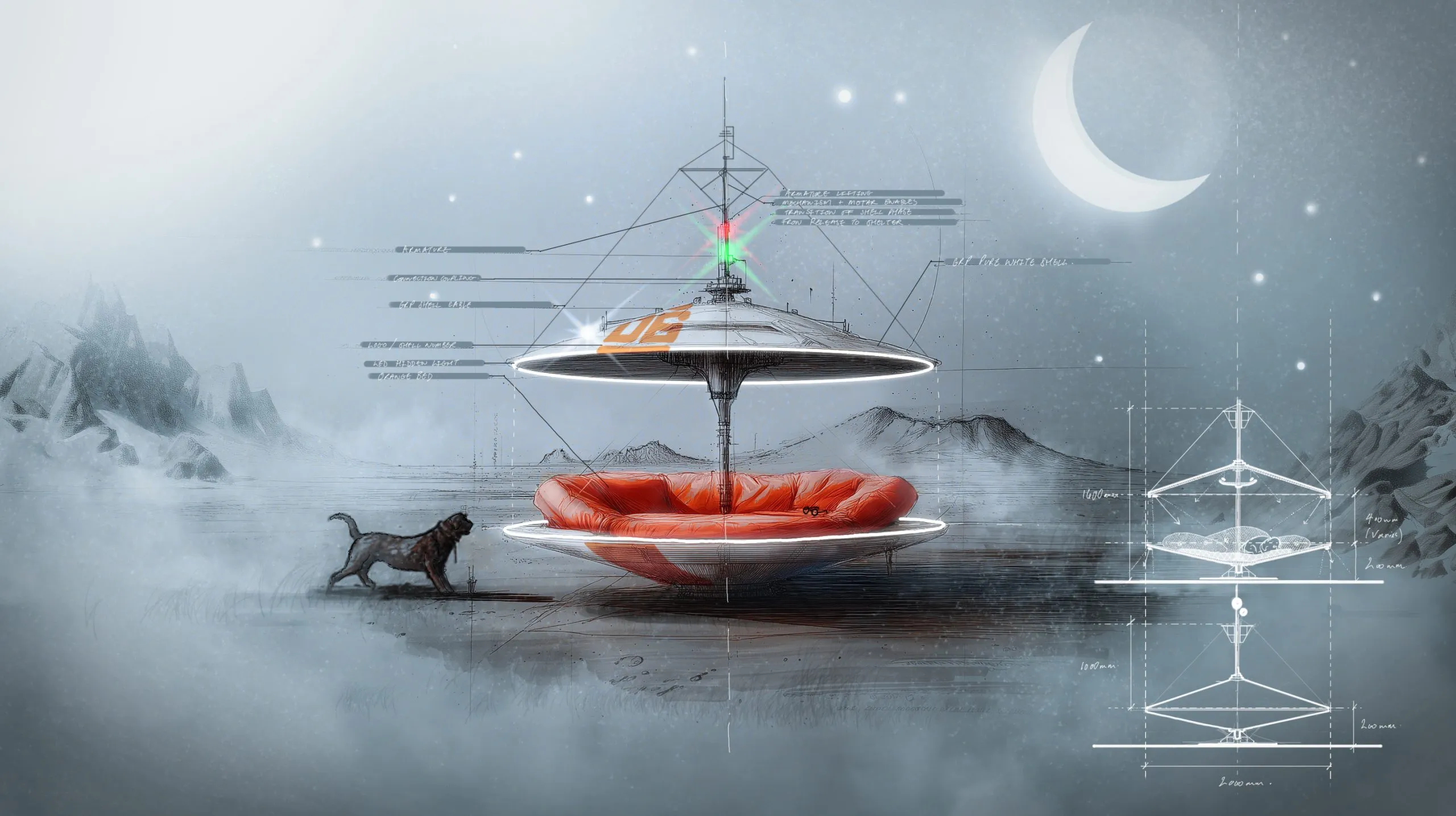 Dog Space Shelter 06 by Grimshaw