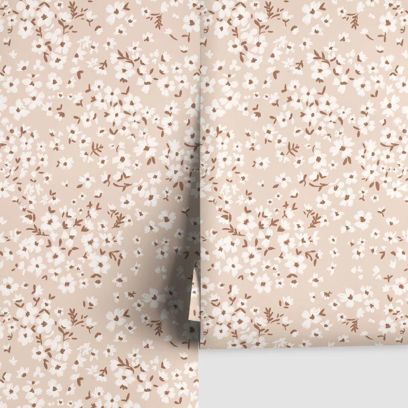 pink floral wallpaper