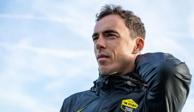 French Christophe Laporte pictured during the team presentation of the Team Visma-Lease a Bike cycling team in Alicante, Spain, Tuesday 13 January 2026. BELGA PHOTO DAVID PINTENS (Photo by DAVID PINTENS / BELGA MAG / Belga via AFP)