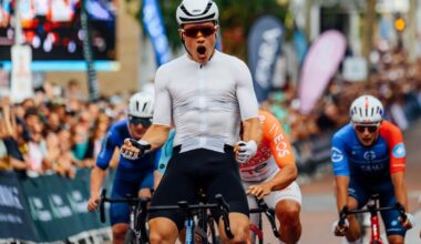 Jensen Plowright (Alpecin-Premier Tech) wins the elite men's criterium at the Westbridge Funds Road National Championships