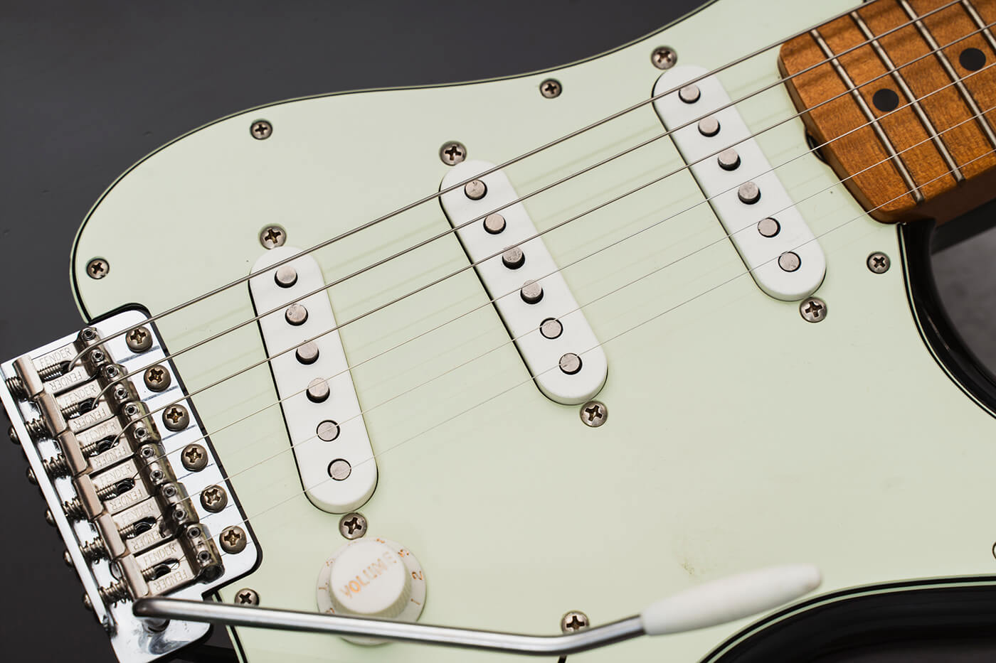 Electronics on the Vintera II Road Worn 60s Stratocaster, photo by Adam Gasson
