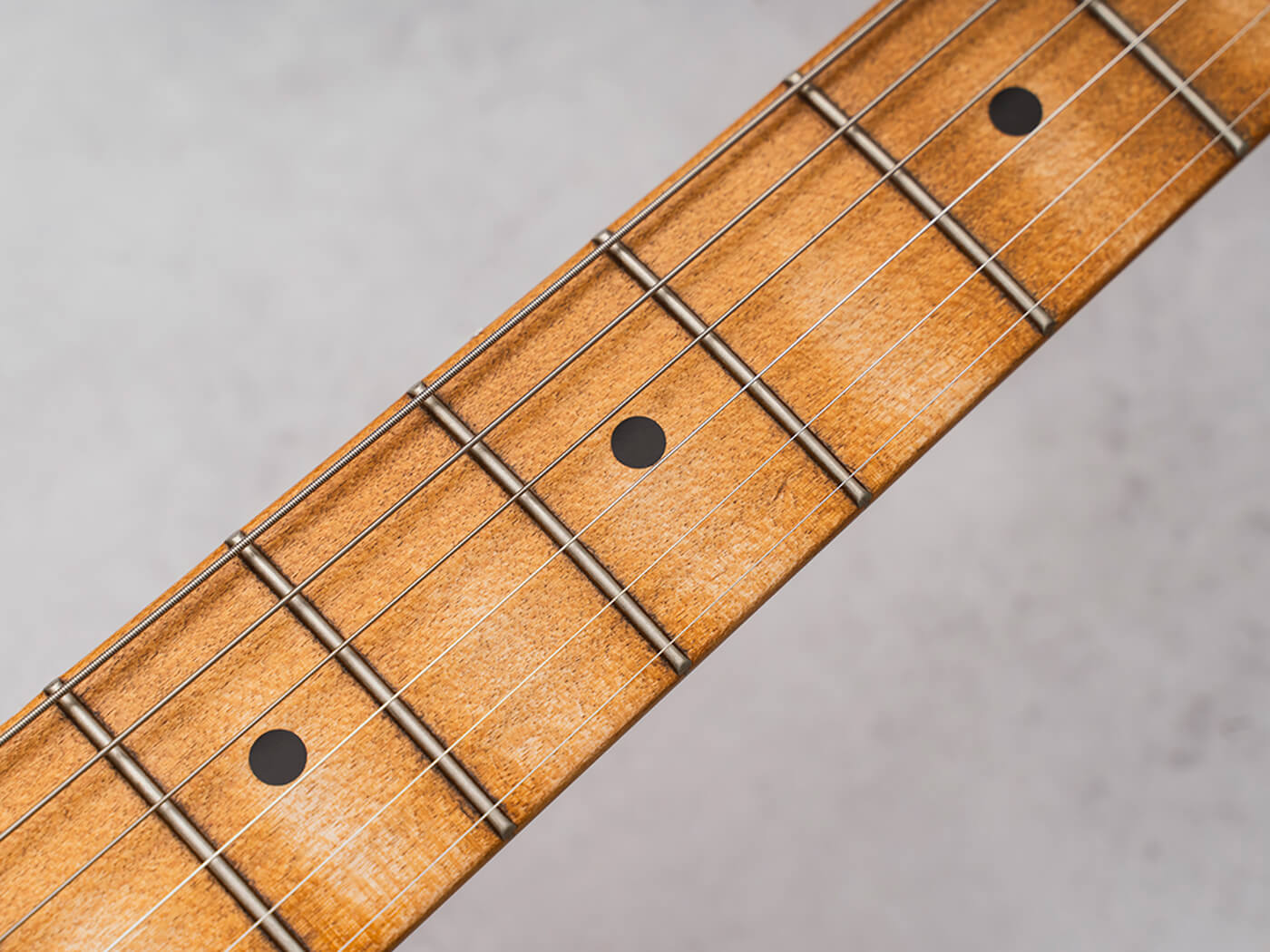 Fingerboard of the Vintera II Road Worn 60s Stratocaster, photo by Adam Gasson