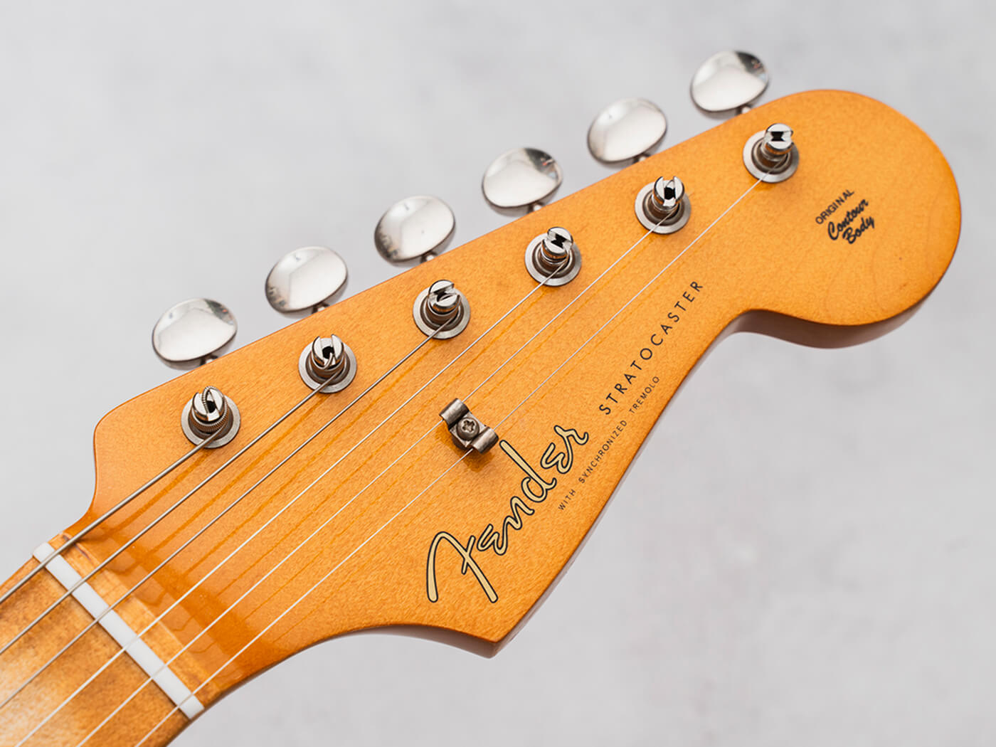 Headstock of the Vintera II Road Worn 60s Stratocaster, photo by Adam Gasson