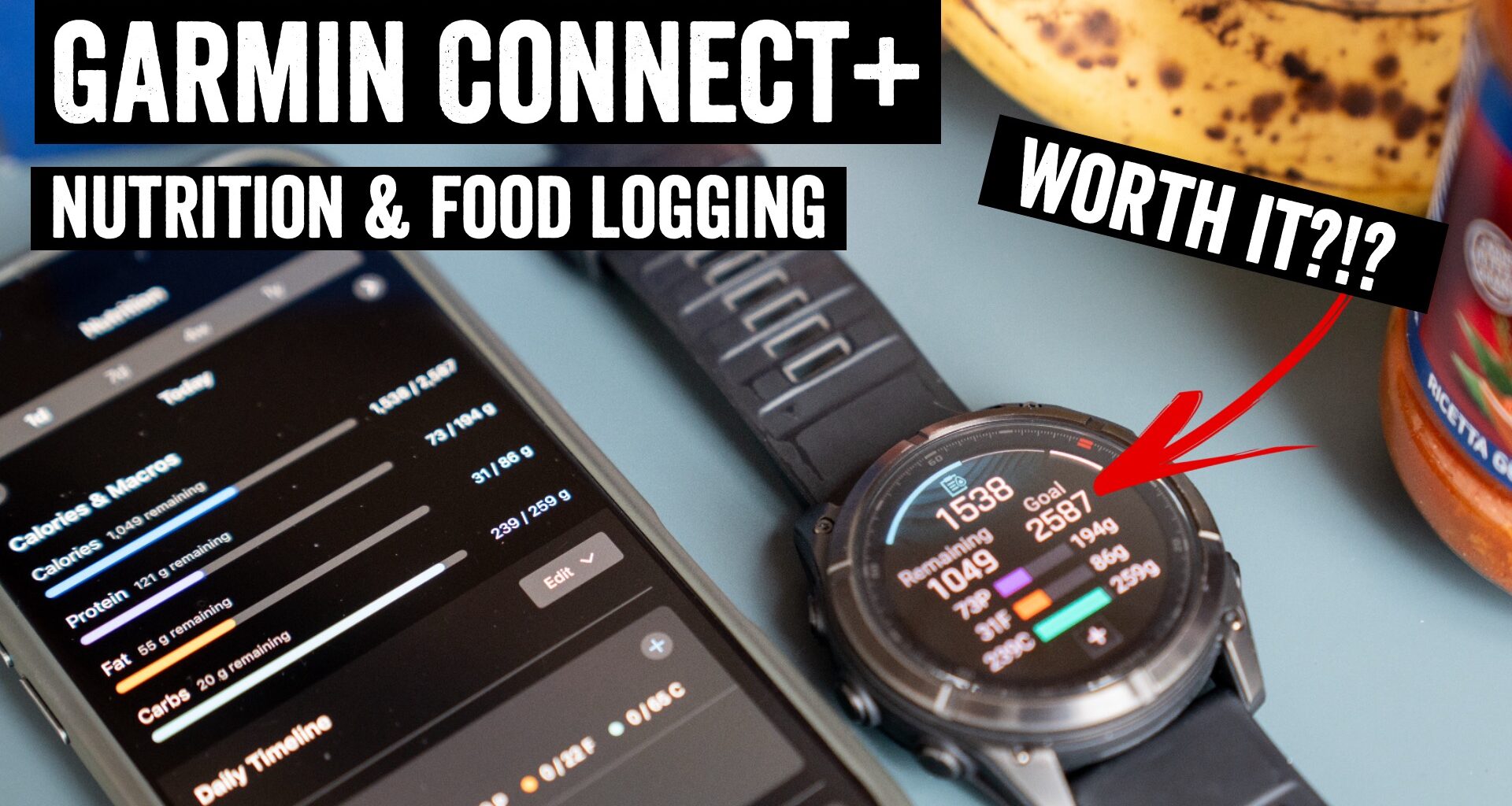 Garmin Adds Food and Nutrition Logging to Connect+: Worth It?