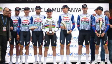 2026 Trofeo Ses Salines: Red Bull-Bora-Hansgrohe on the winner's podium