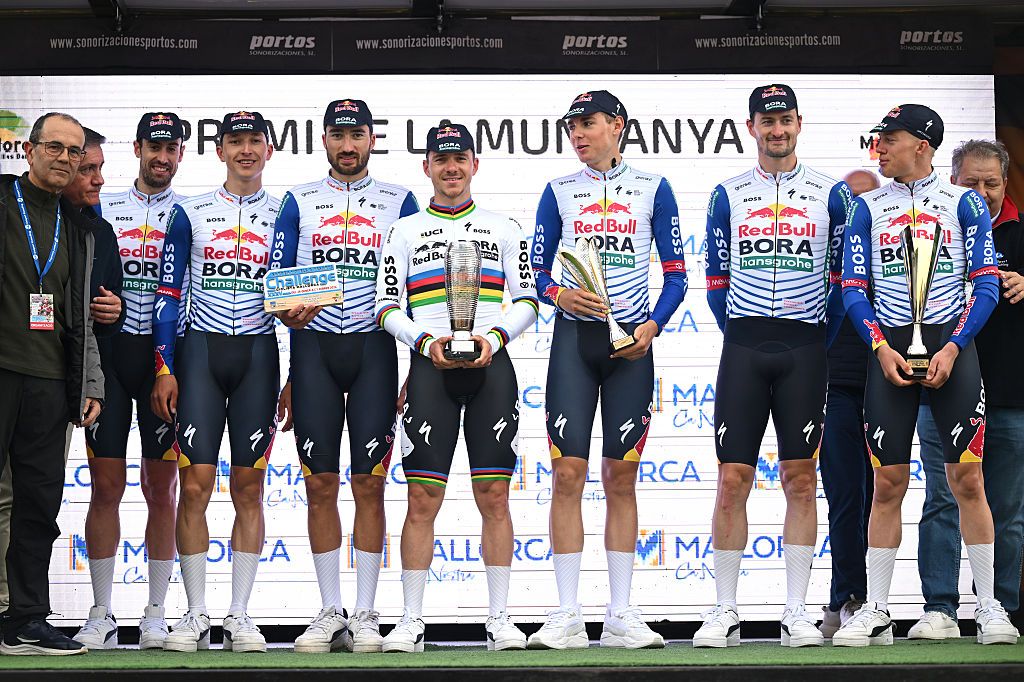 2026 Trofeo Ses Salines: Red Bull-Bora-Hansgrohe on the winner's podium