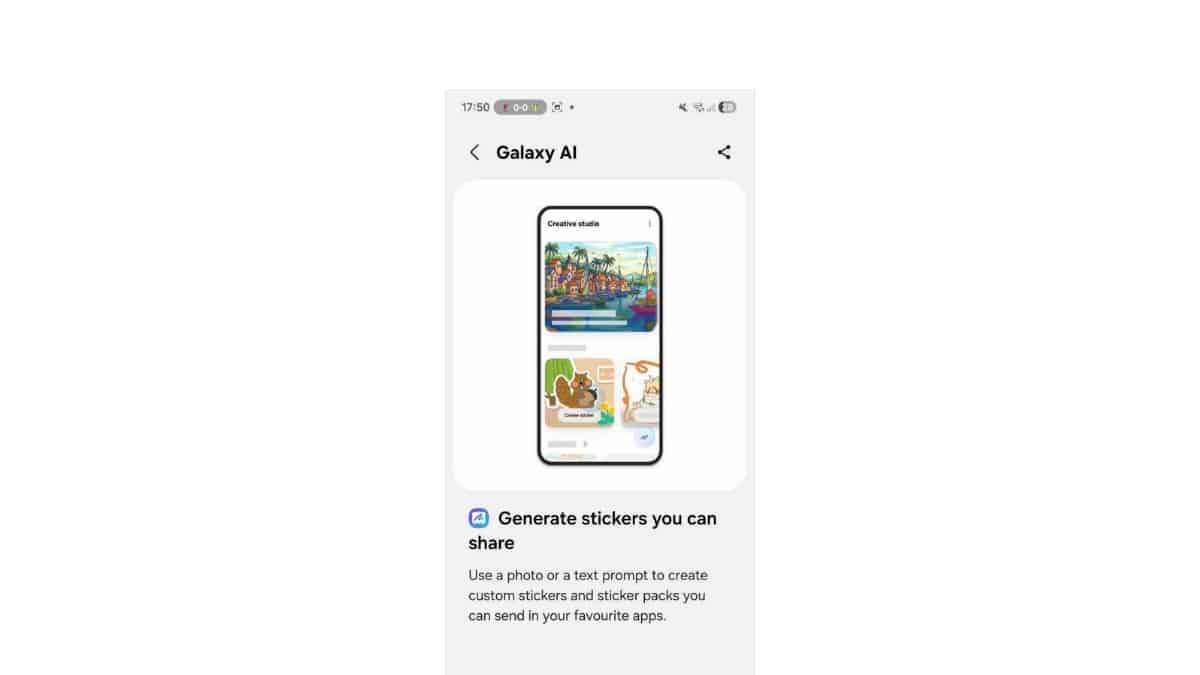 One UI 8.5 May Let You Create Custom Sticker Packs From Photos or Text
