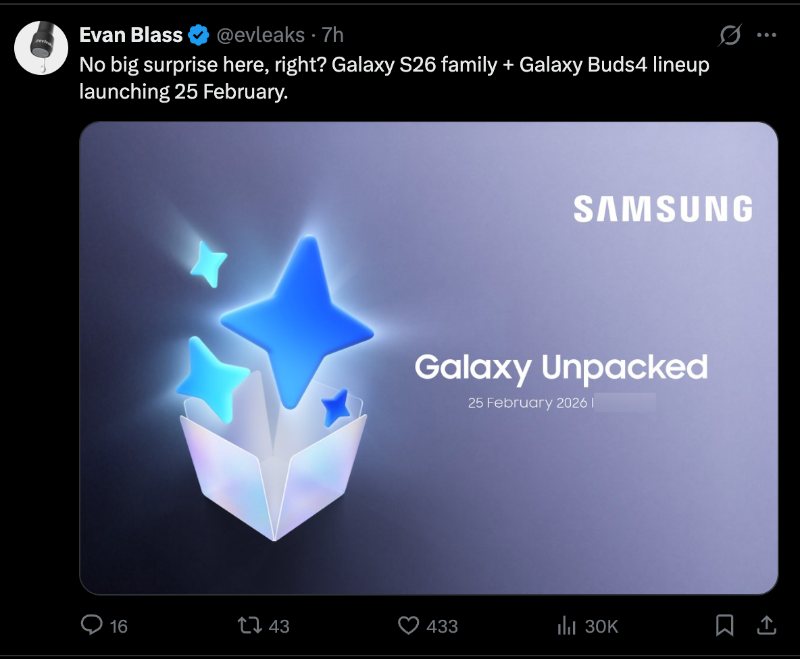 Galaxy S26 series Launch poster Galaxy S26 series Launch poster