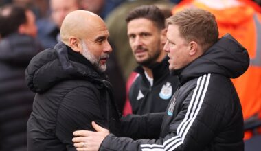 Pep Guardiola jokes he is losing sleep over how to beat Eddie Howe’s Newcastle in Carabao Cup semi-final