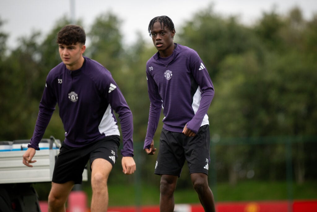 Bendito Mantato in Manchester United Training Session
