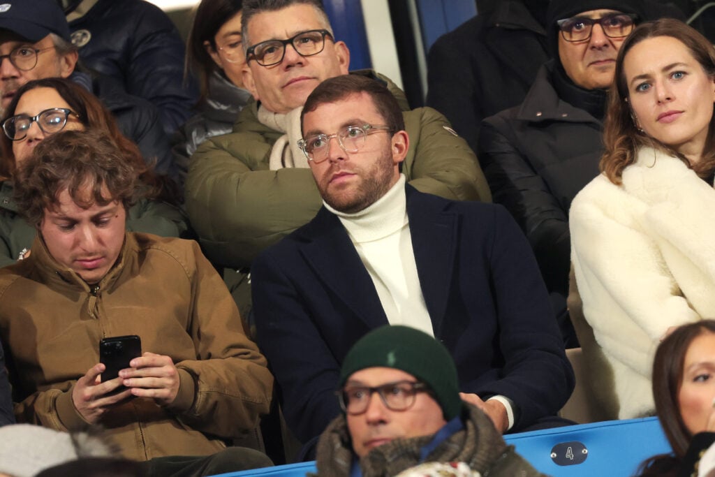 Fabrizio Romano attends the match during the Como 1907 Vs Sassuolo