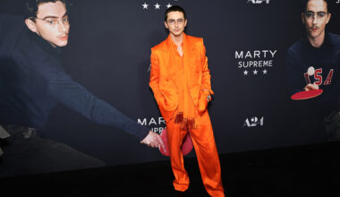 Timothée Chalamet attends A24's Marty Supreme New York Premiere on December 16, 2025 in New York City.
