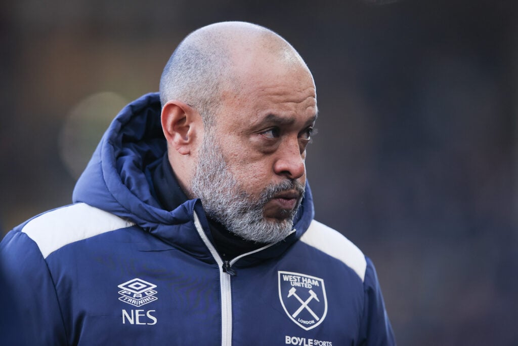 Nuno Espirito Santo looks dejected as West Ham lose to Wolves