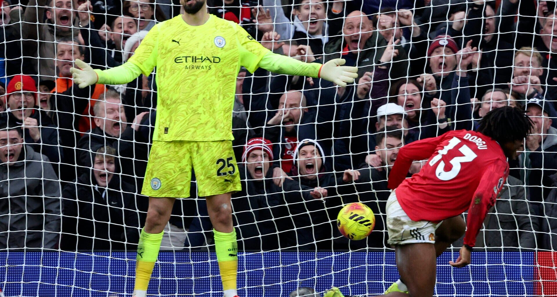 Man United tested Gianluigi Donnarumma and David Raya unlike any other Premier League side this season