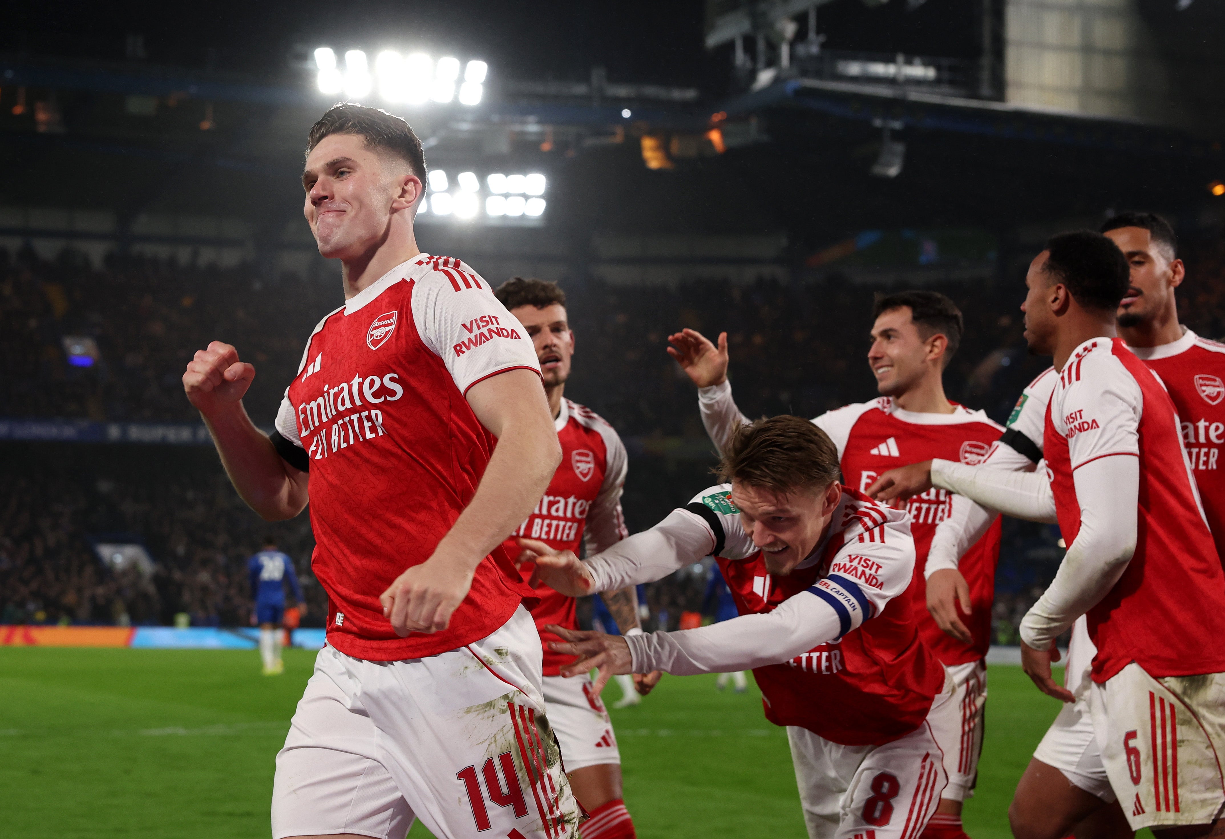 Viktor Gyokeres scored from close range for Arsenal