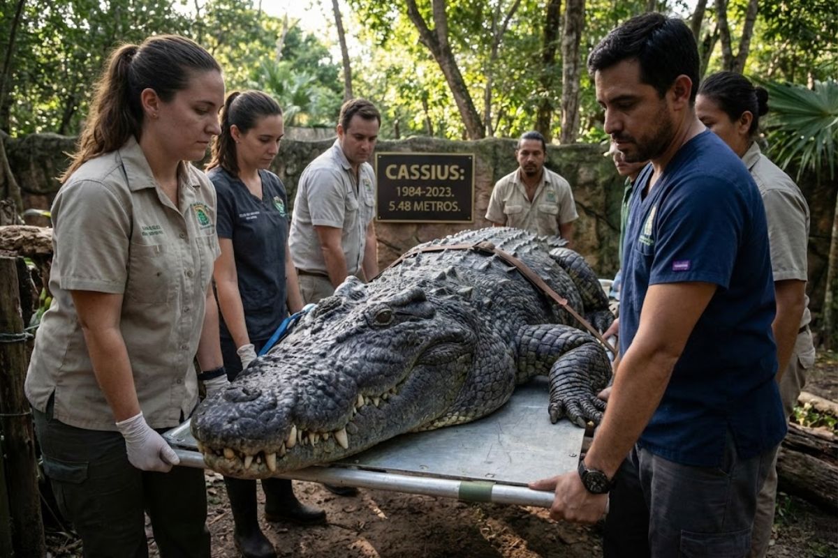 Cassius, a record-breaking crocodile in captivity, was the largest crocodile ever recorded, a symbol of wildlife and the largest crocodile in captivity on the planet.