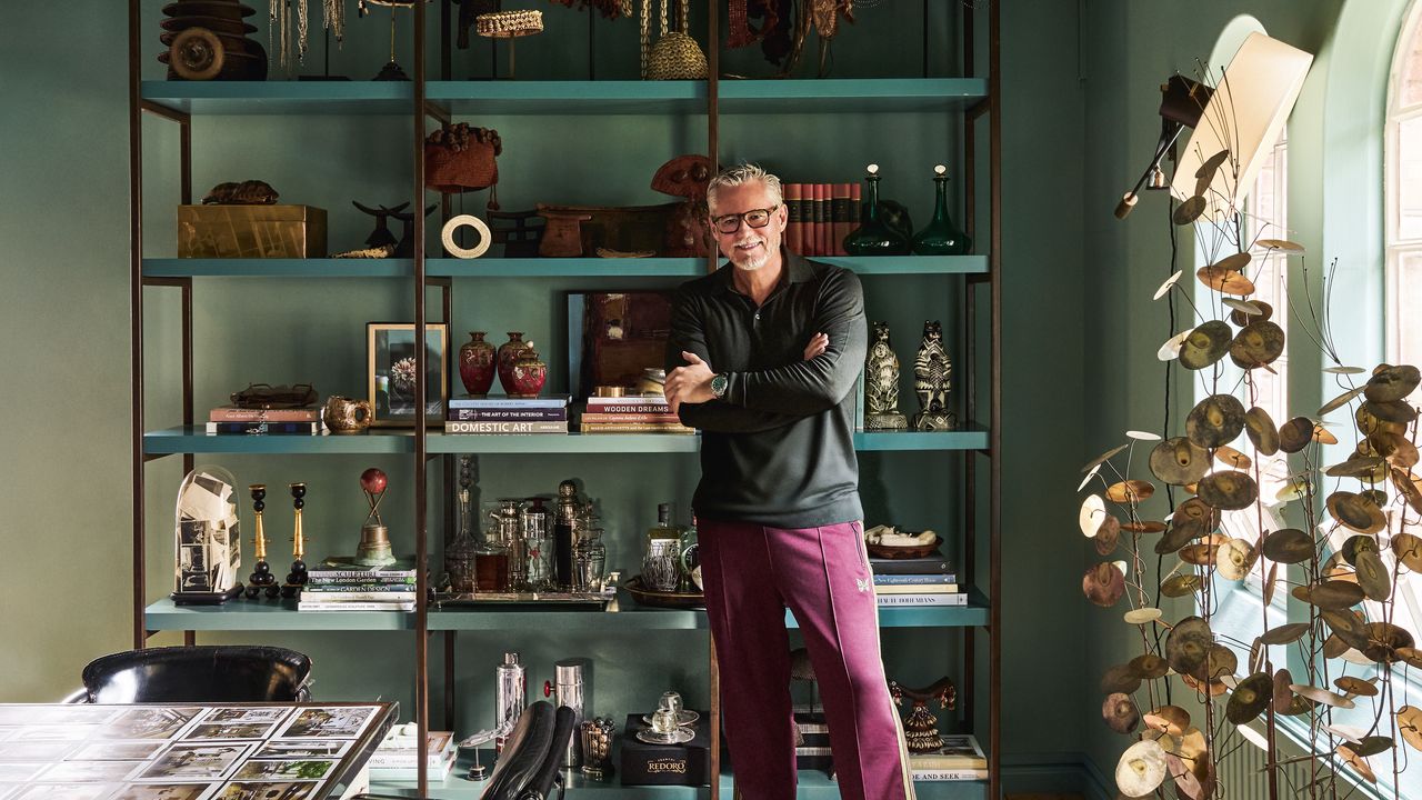 Inside designer Hubert Zandberg's layered, eclectic Notting Hill studio