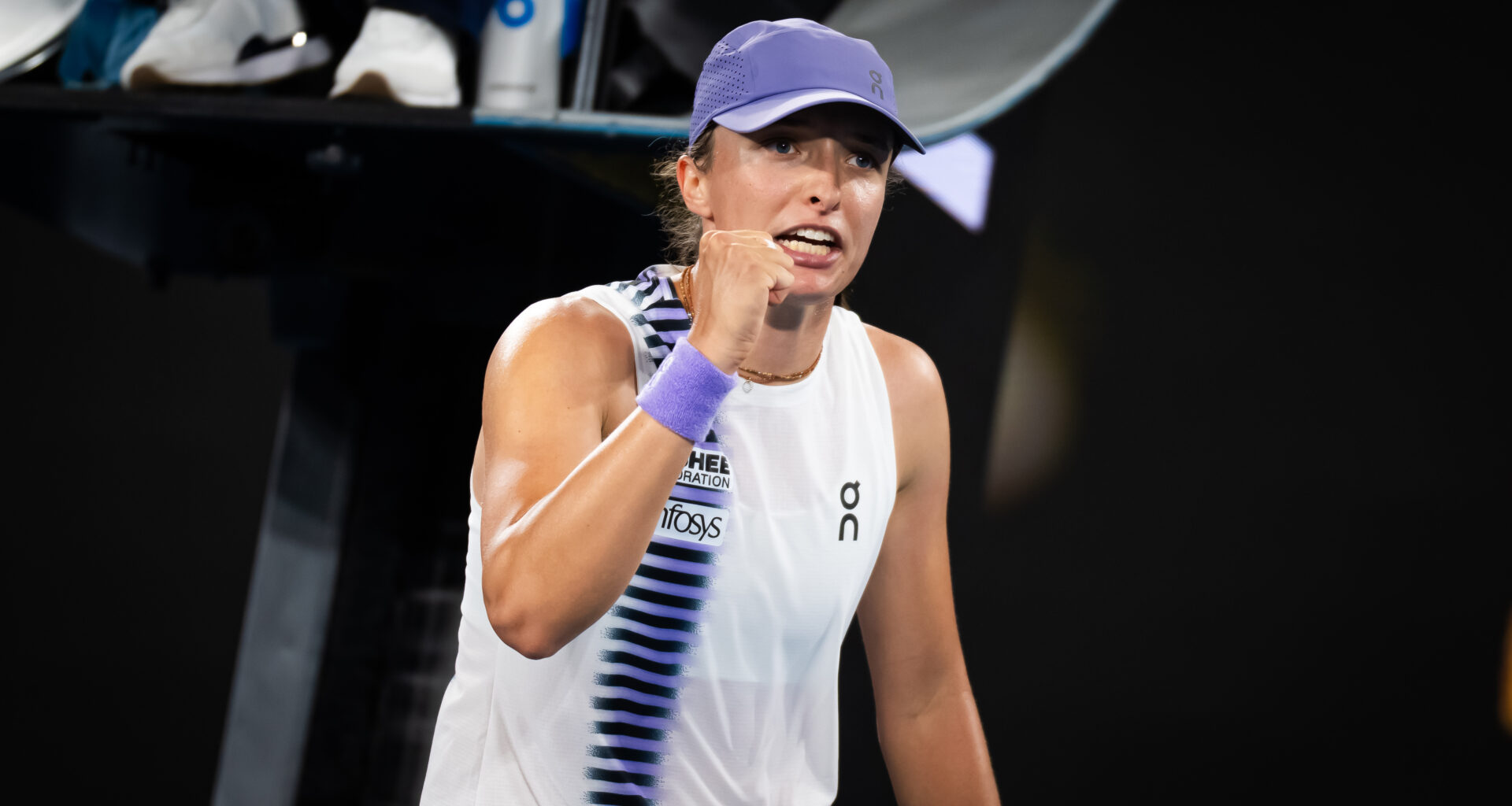 Swiatek in action; Pegula meets Keys