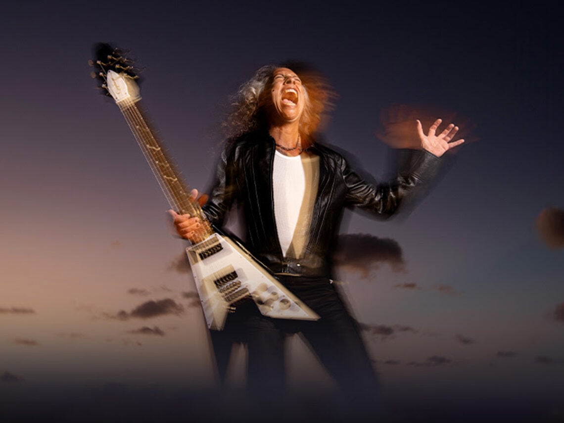 Kirk Hammett - Epiphone Flying V 1979 Custom Guitar - Metallica - 2023