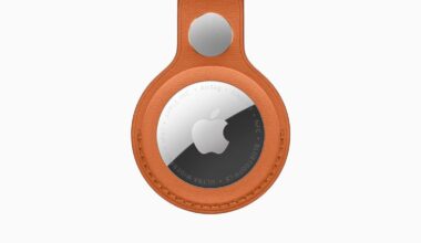 The 2026 Apple AirTag in a woven keychain case