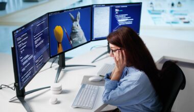 Getty office image with Adobe Firefly-generated AI painting bunny