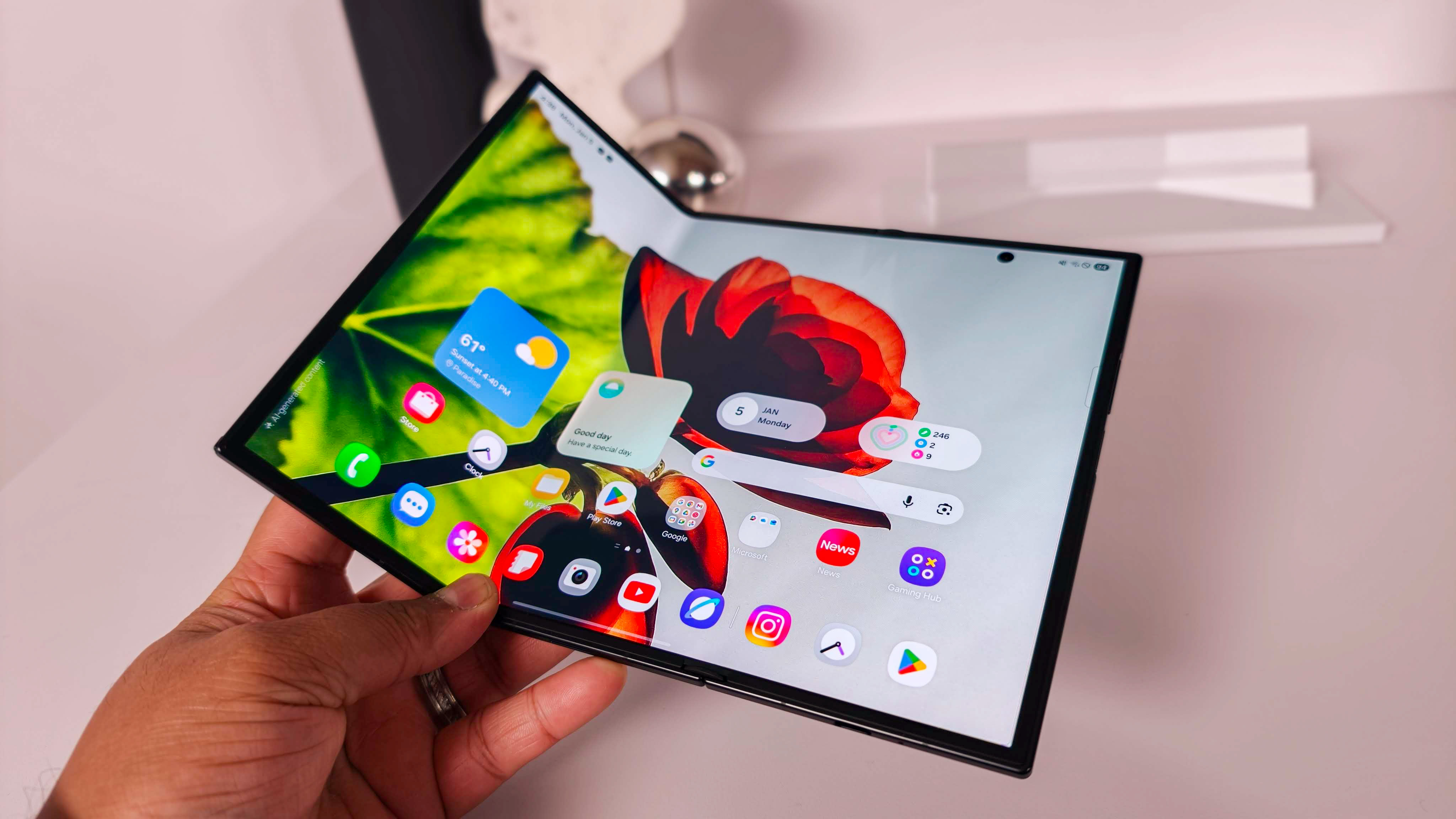 Testing the Samsung Galaxy Z TriFold on Android Central