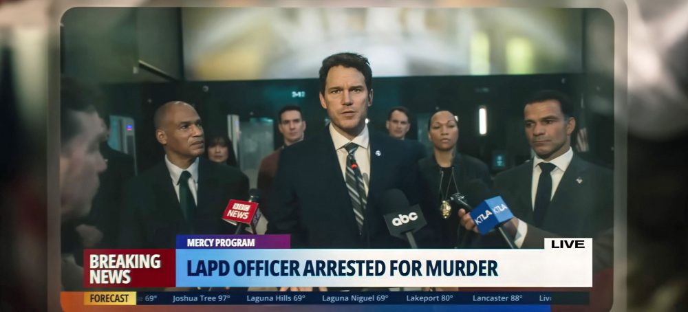 MERCY, Chris Pratt, 2026. © Amazon MGM Studios / Courtesy Everett Collection