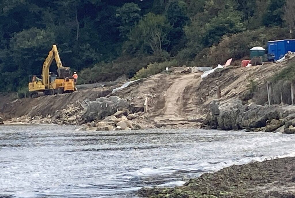 Middle Beach sea defences removed 15 sept 2025