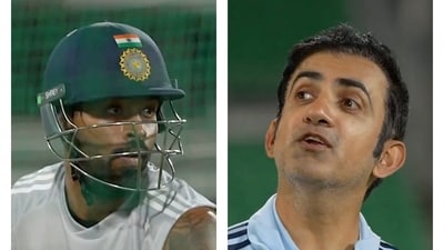 Hardik Pandya's range left Gautam Gambhir laughing (BCCI/Screengrab)