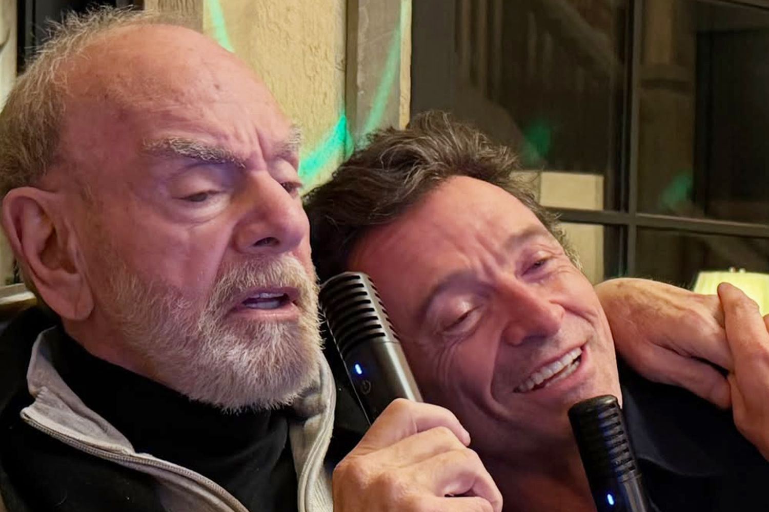 Hugh Jackman slept over at Neil Diamond's house after emotional call