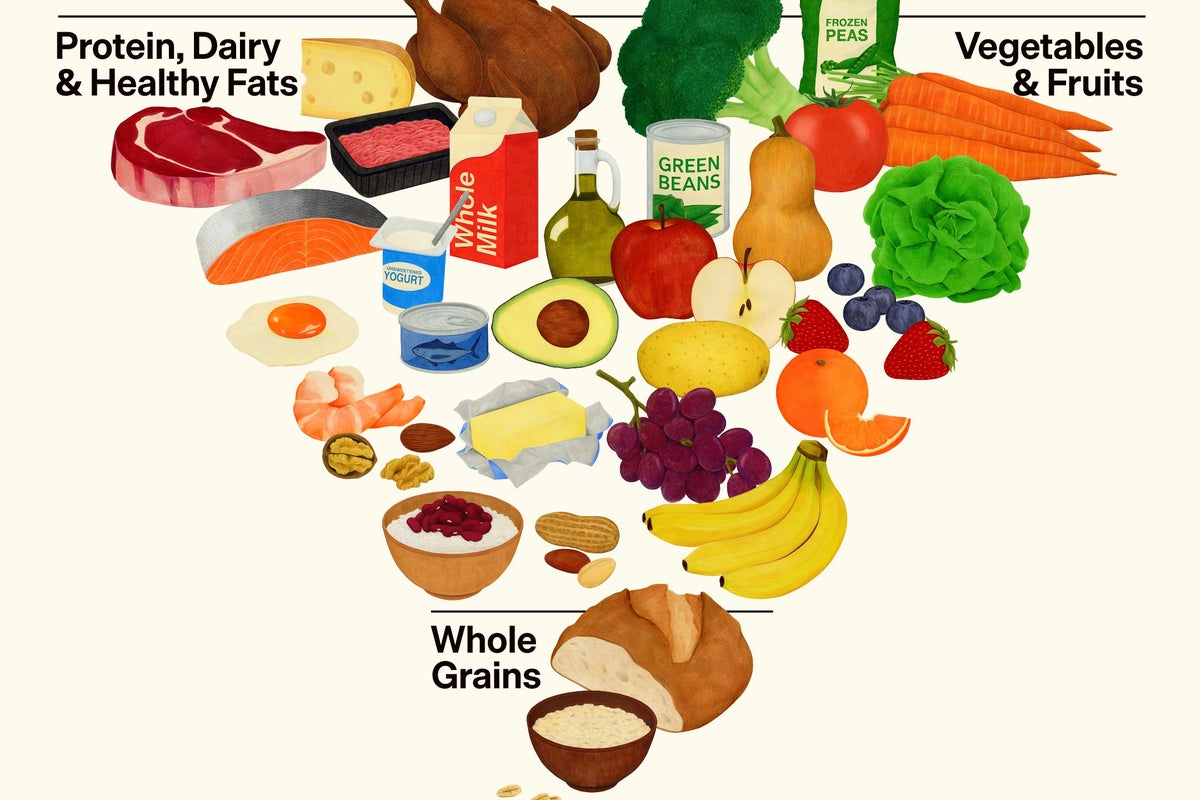 Inverted food pyramid featured in new dietary guidelines - The Independent