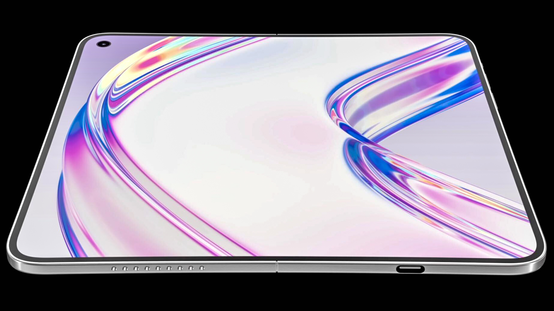 Renders of the potential iPhone foldable device