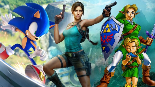 Sonic, Lara Croft, and Link from Zelda are all celebrating big anniversaries this year.