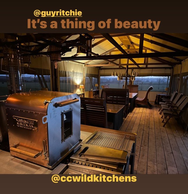 David Beckham - Inside his Lakeside glamping tent