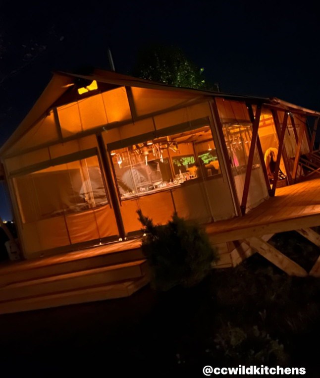 David Beckham - Inside his Lakeside glamping tent