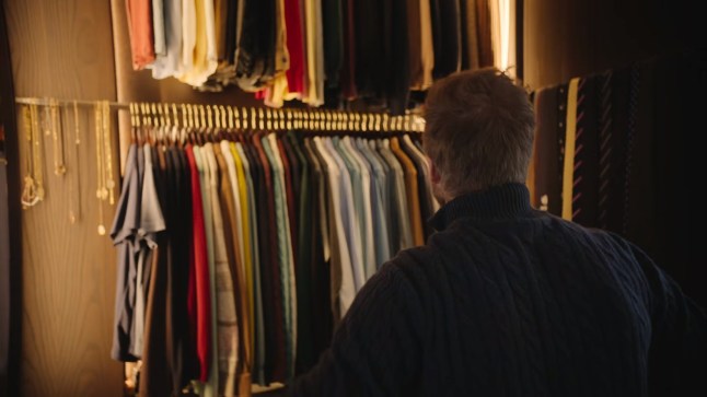 David Beckham reveals incredibly tidy wardrobe and clothes drawers to detail OCD in his life / Netflix Beckham Episode 4 Wardrobe / NETFLIX BECKHAM GRAB 04 OCT 2023