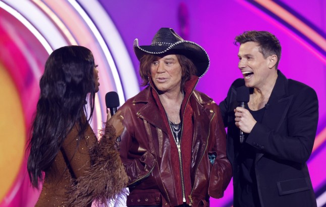 Mickey Rourke in a cowboy hat