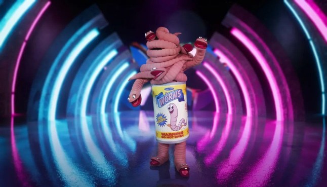 The Masked Singer costume Can of Worms.