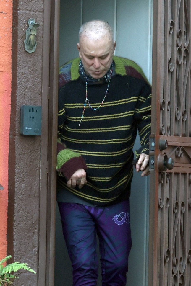 Close up of Mickey Rourke