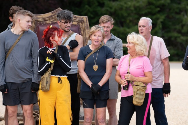 A group of The Traitors cast during one of the missions.