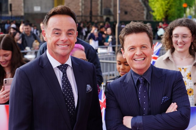 26/04/25 Presenters Ant McPartlin (left) and Declan Donnelly (Ant and Dec) arriving during a Britain's Got Talent photo call ahead of the first live semi-final of the series, outside the Eventim Apollo, Hammersmith, London. See PA Feature SHOWBIZ TV Quickfire Ant Dec Limitless Win. WARNING: This picture must only be used to accompany PA Feature SHOWBIZ TV Quickfire Ant Dec Limitless Win. PA Photo. Picture credit should read: Ian West/PA Photos. NOTE TO EDITORS: This picture must only be used to accompany PA Feature SHOWBIZ TV Quickfire Ant Dec Limitless Win.