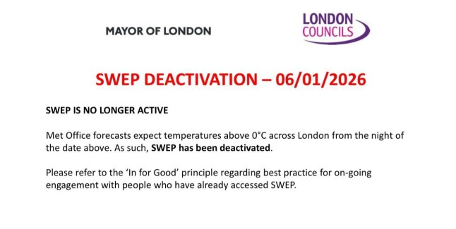 Homeless in cold weather