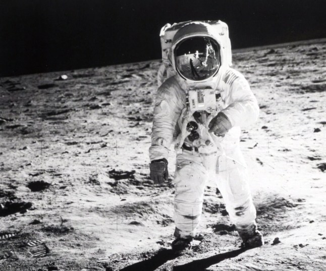 Photograph of Buzz Aldrin (1930-) an American engineer and former astronaut. As the Lunar Module Pilot on Apollo 11, he was one of the first two humans to land on the moon. Dated 20th century. (Photo by: Universal History Archive/Universal Images Group via Getty Images)