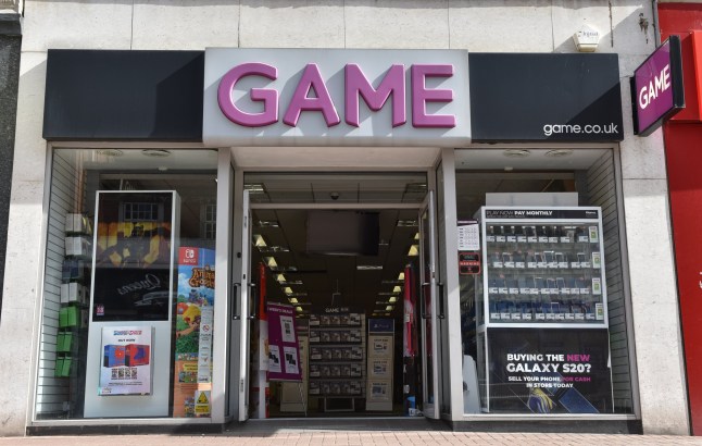 A general view of a GAME shop a video games retailer on the high street on March 17, 2020 in Southend on Sea, England. (Photo by John Keeble/Getty Images)
