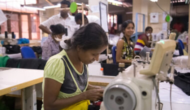 An apparel factory in Sri Lanka.