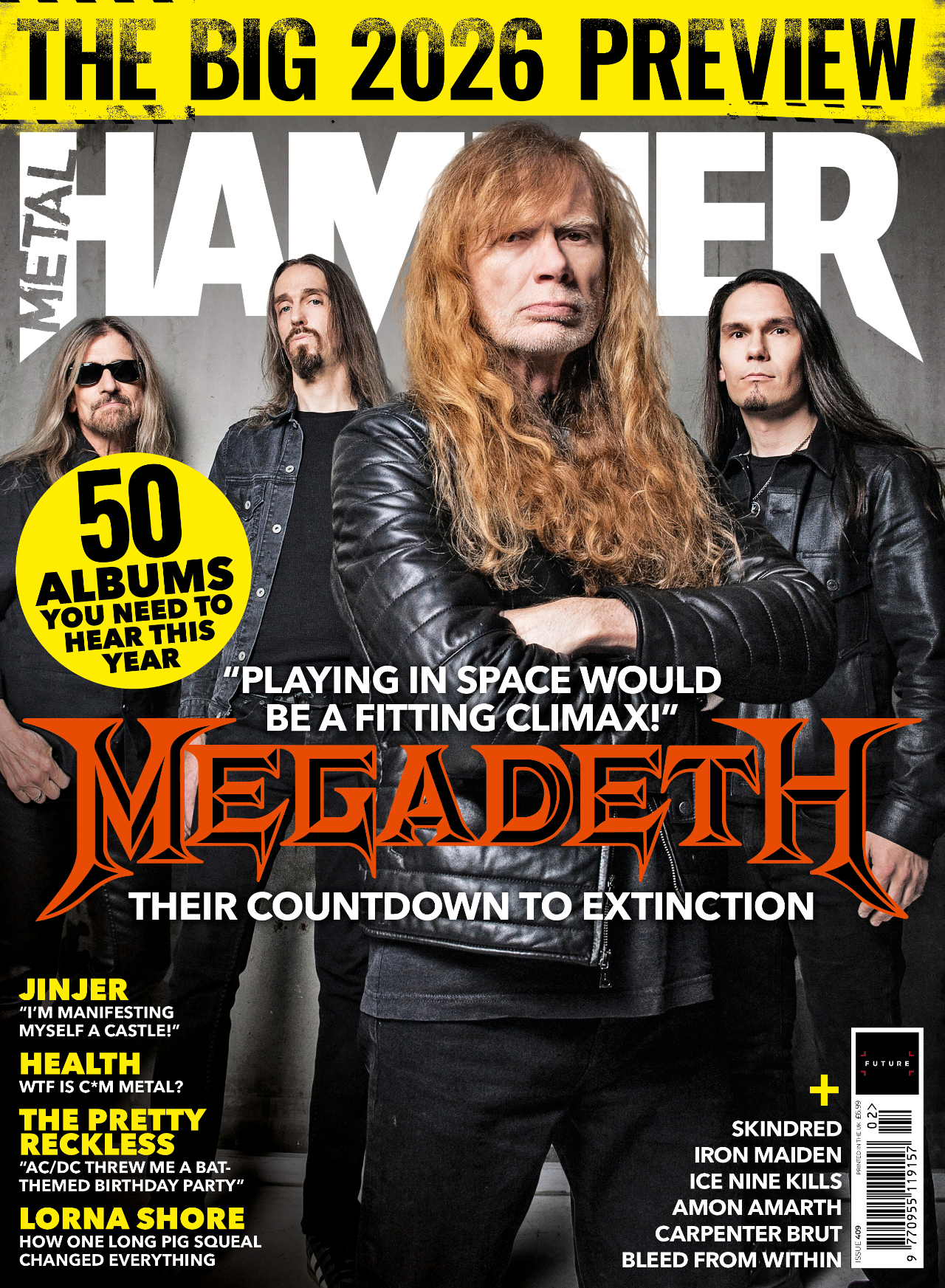 The new Metal Hammer with Dave Mustaine on the cover
