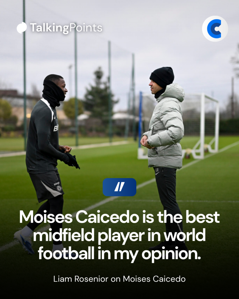Liam Rosenior on Moises Caicedo